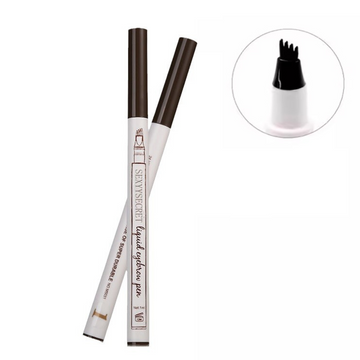 rayon à sourcils 1.5g brun avec quatre conseils de longue durée imperméable à l'eau gel pour maquillage des yeux crayon sourcil
